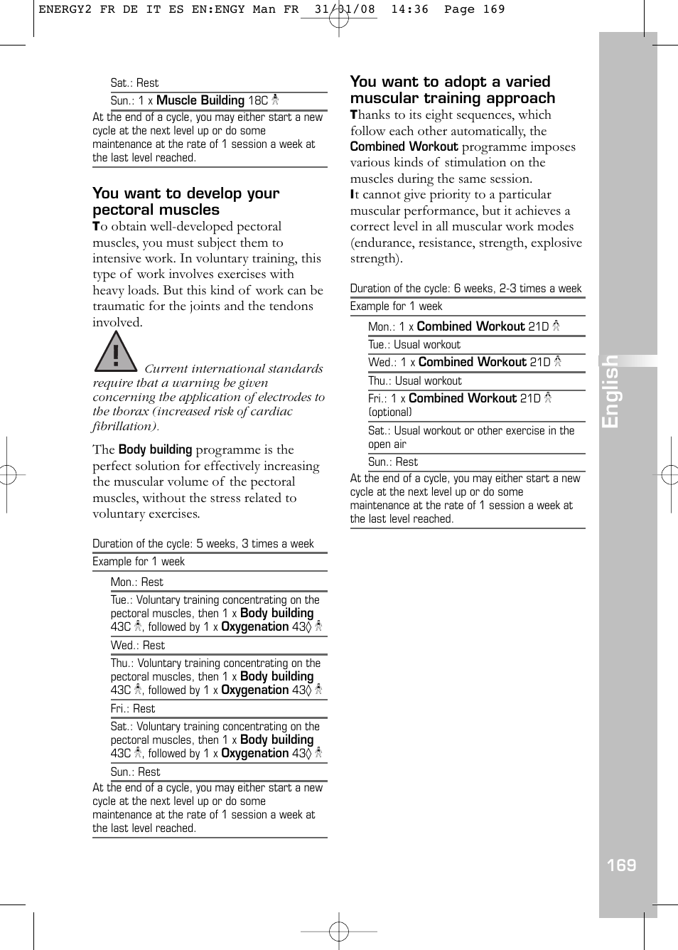 English | Compex Energy mi-Ready User Manual | Page 171 / 183