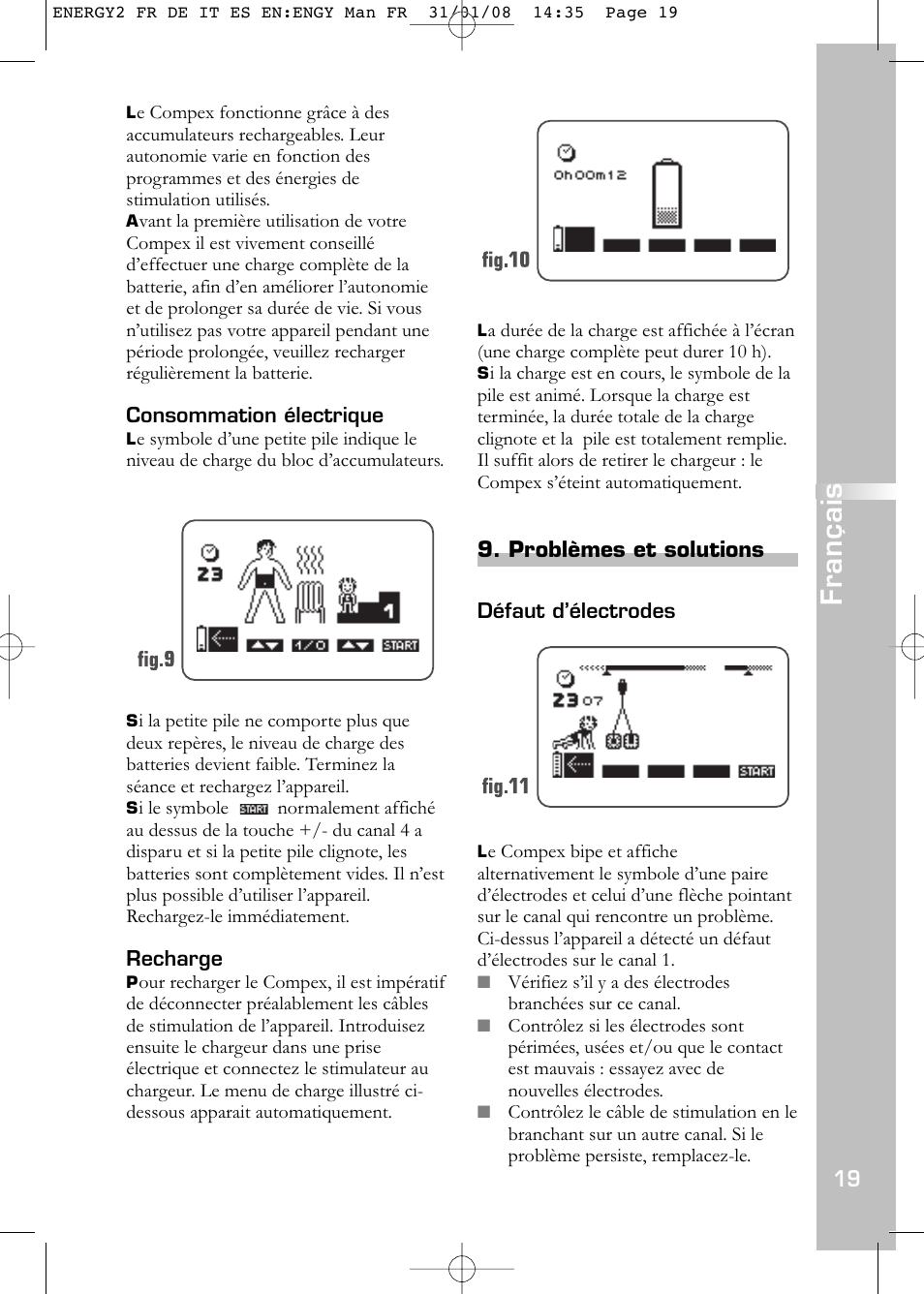 Français | Compex Energy mi-Ready User Manual | Page 21 / 183