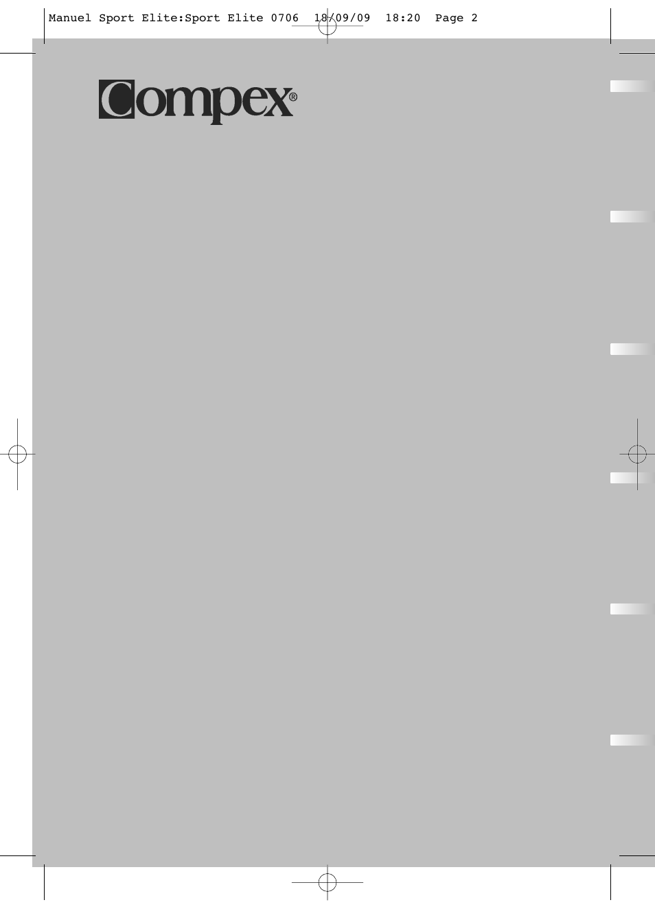 Compex Sport Elite User Manual | Page 2 / 320