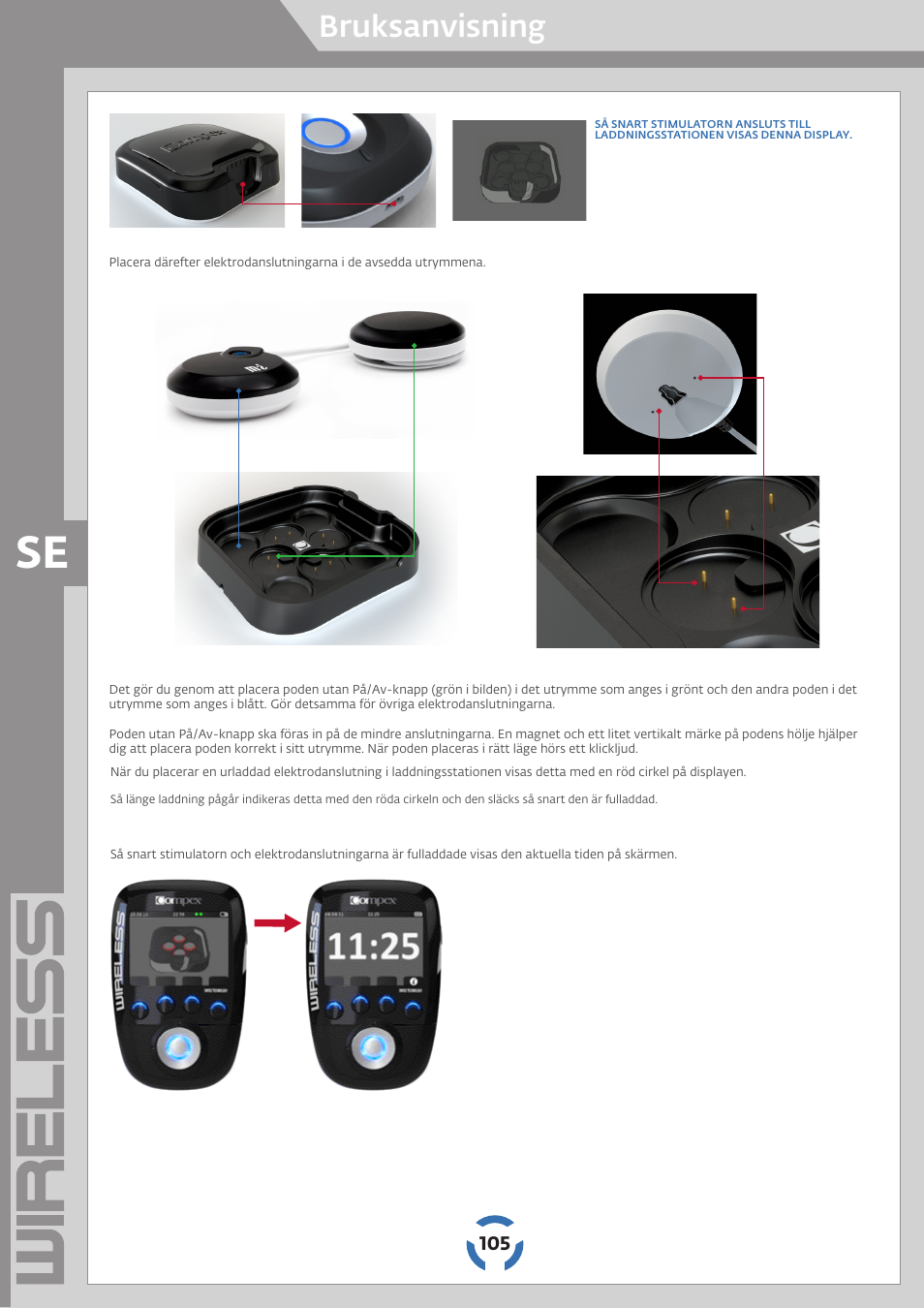 Bruksanvisning | Compex Wireless User Manual | Page 106 / 147