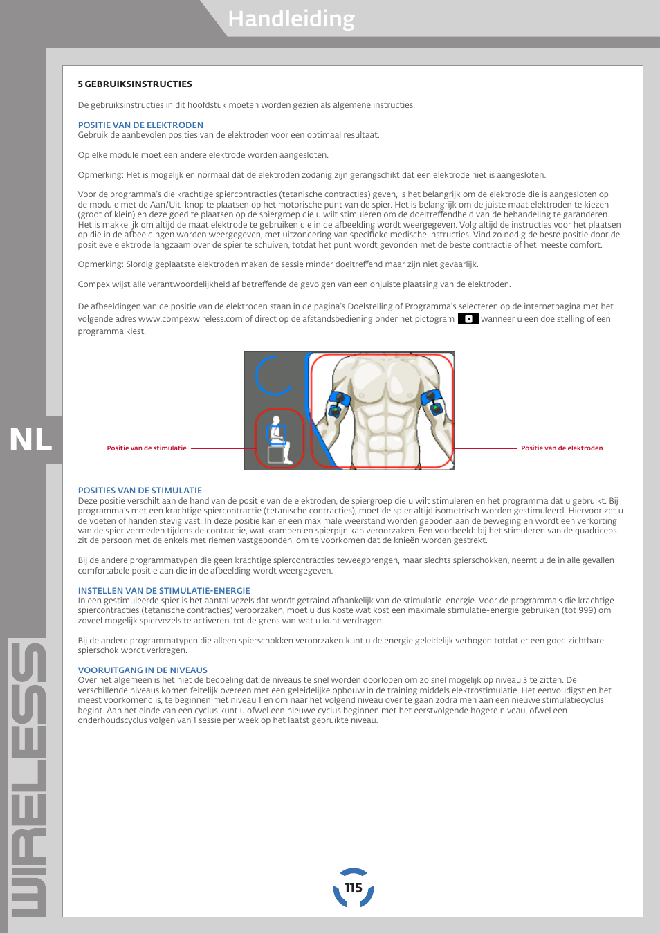 Handleiding | Compex Wireless User Manual | Page 116 / 147