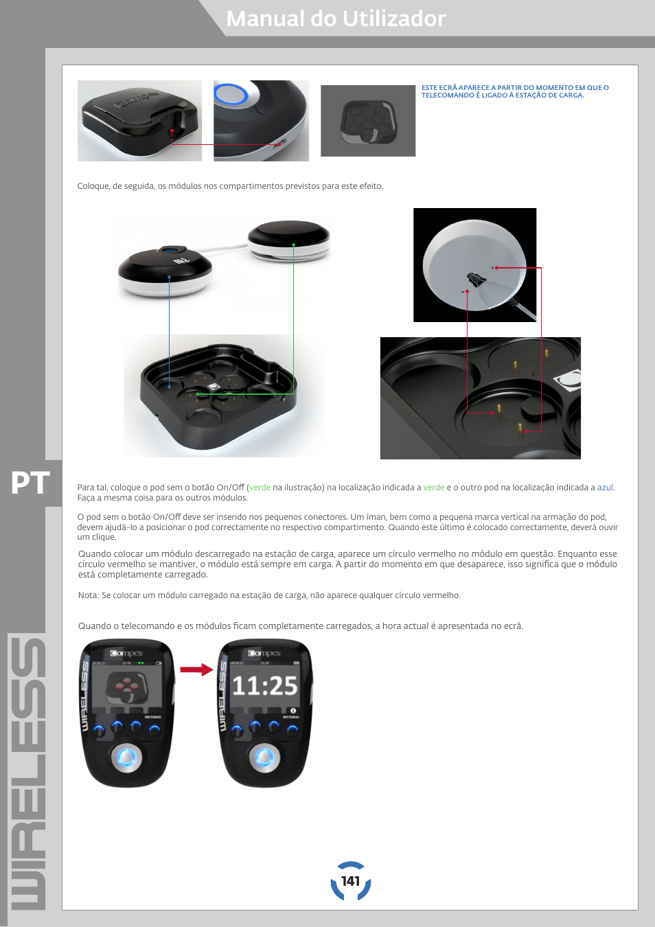 Manual do utilizador | Compex Wireless User Manual | Page 142 / 147
