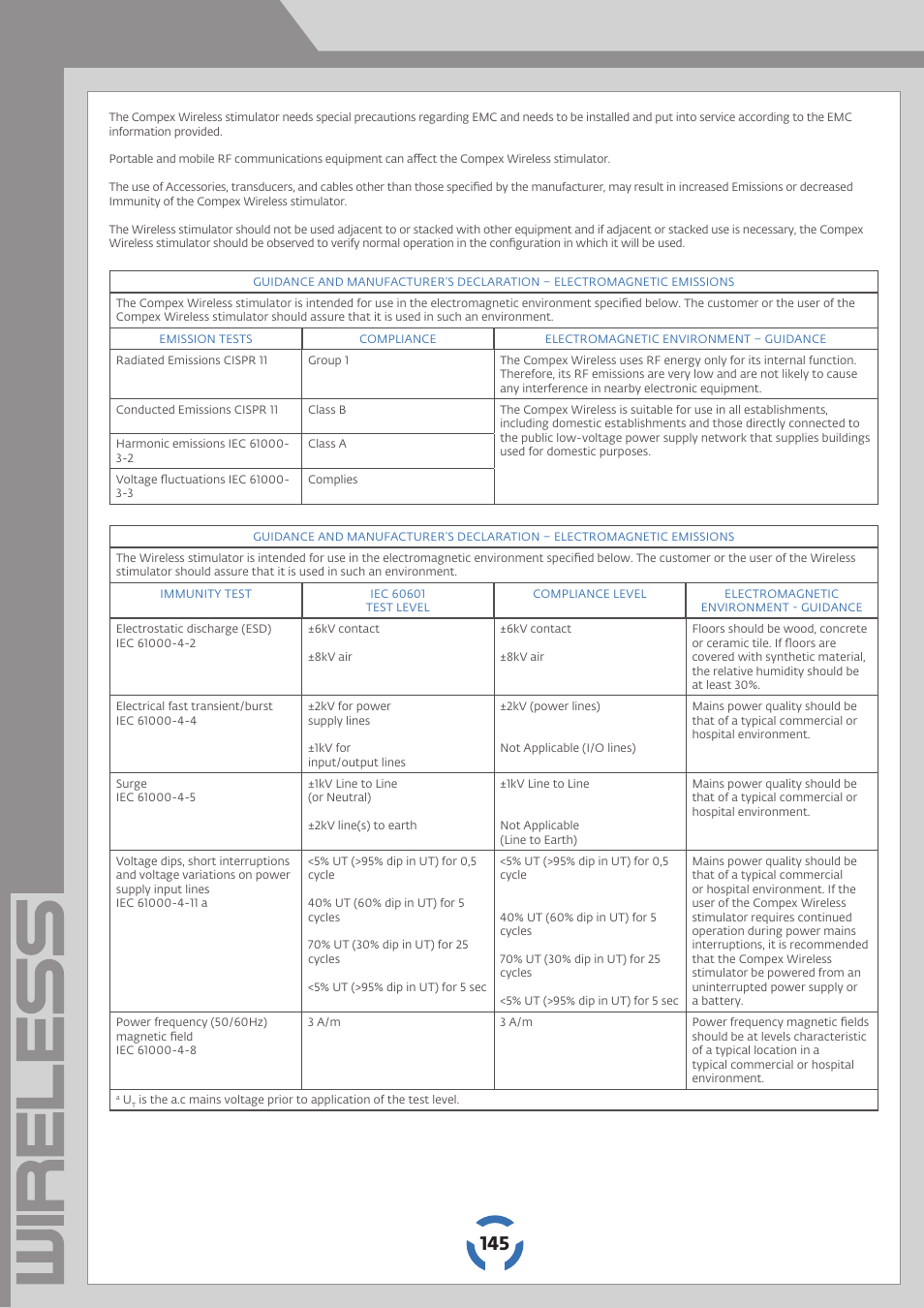 Compex Wireless User Manual | Page 146 / 147