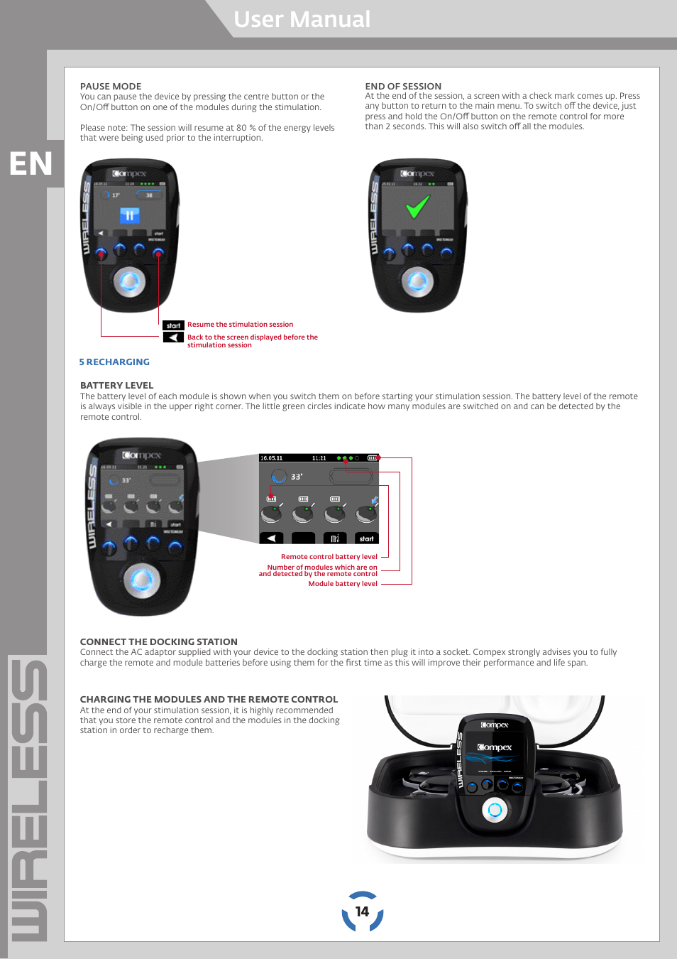 User manual | Compex Wireless User Manual | Page 15 / 147