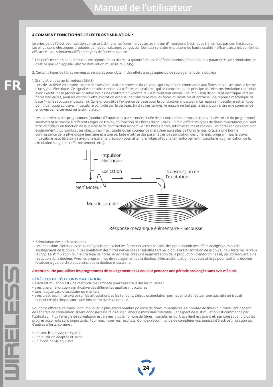 Manuel de l’utilisateur | Compex Wireless User Manual | Page 25 / 147