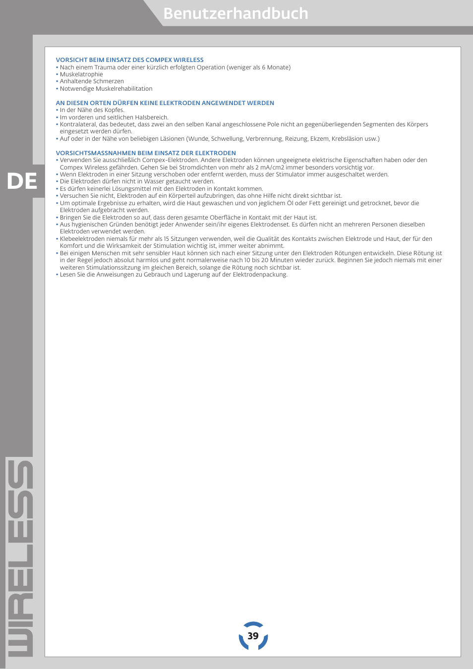 Benutzerhandbuch | Compex Wireless User Manual | Page 40 / 147