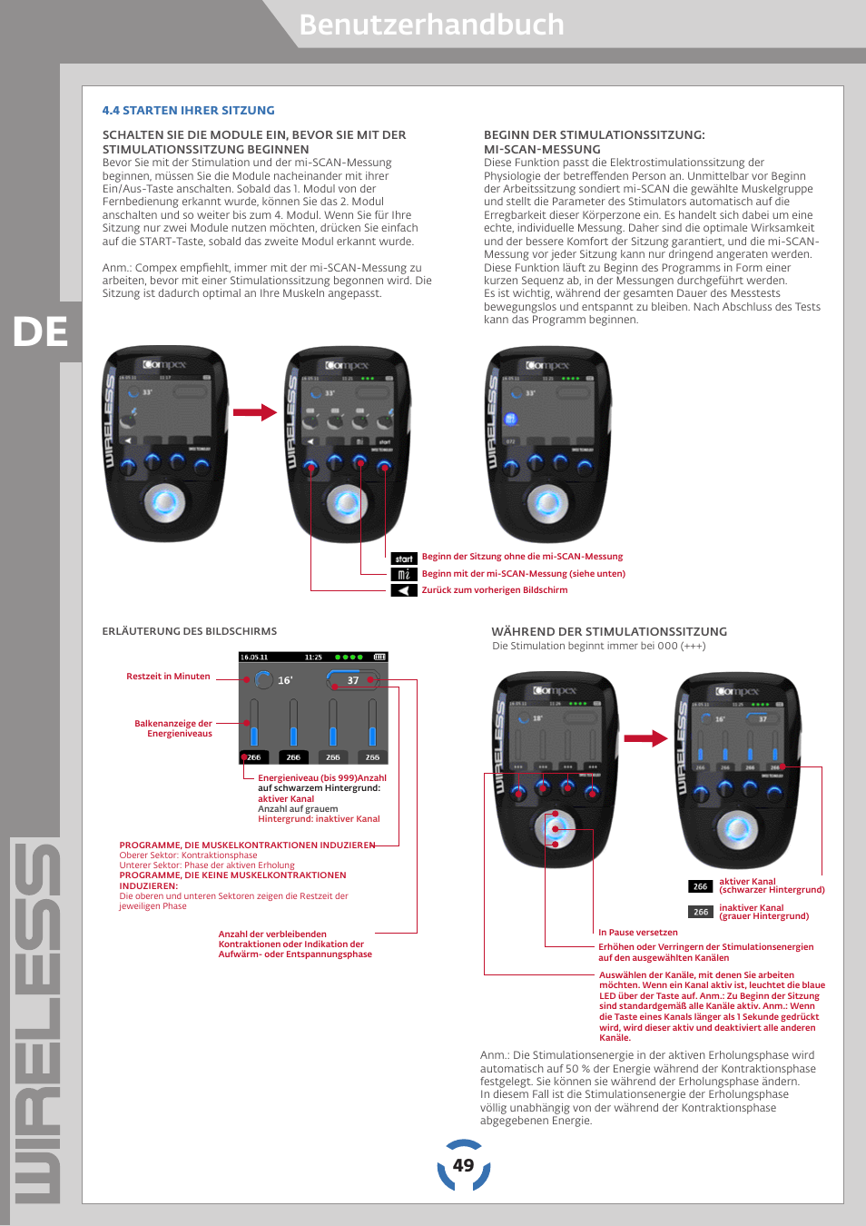 Benutzerhandbuch | Compex Wireless User Manual | Page 50 / 147