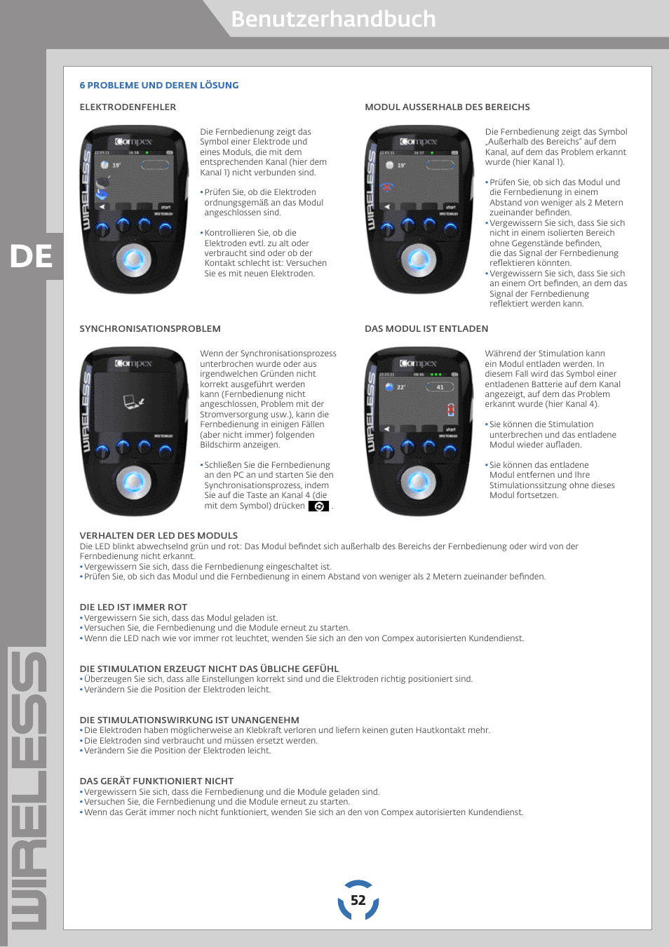 Benutzerhandbuch | Compex Wireless User Manual | Page 53 / 147