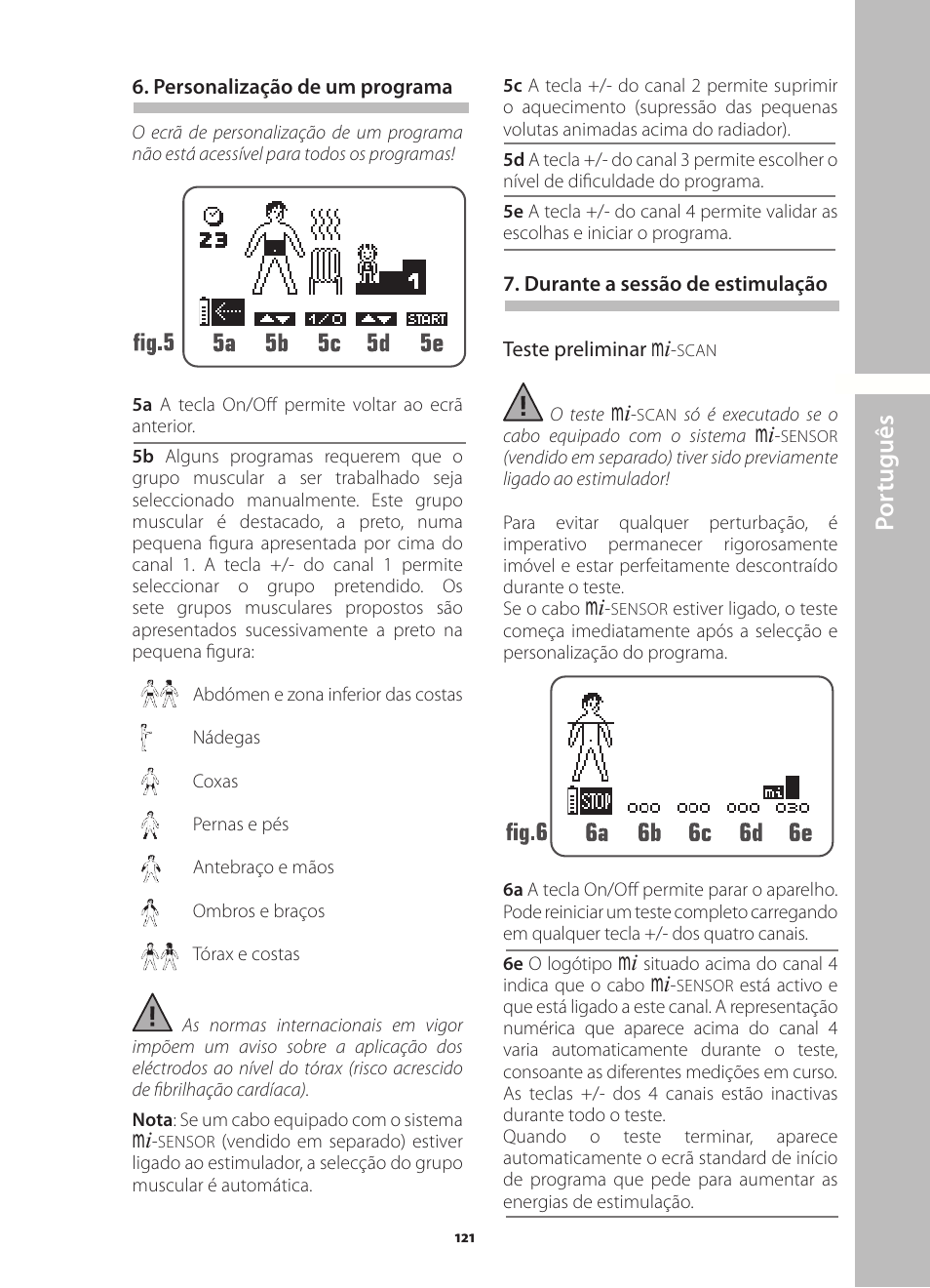 Por tuguês | Compex Runner User Manual | Page 123 / 139