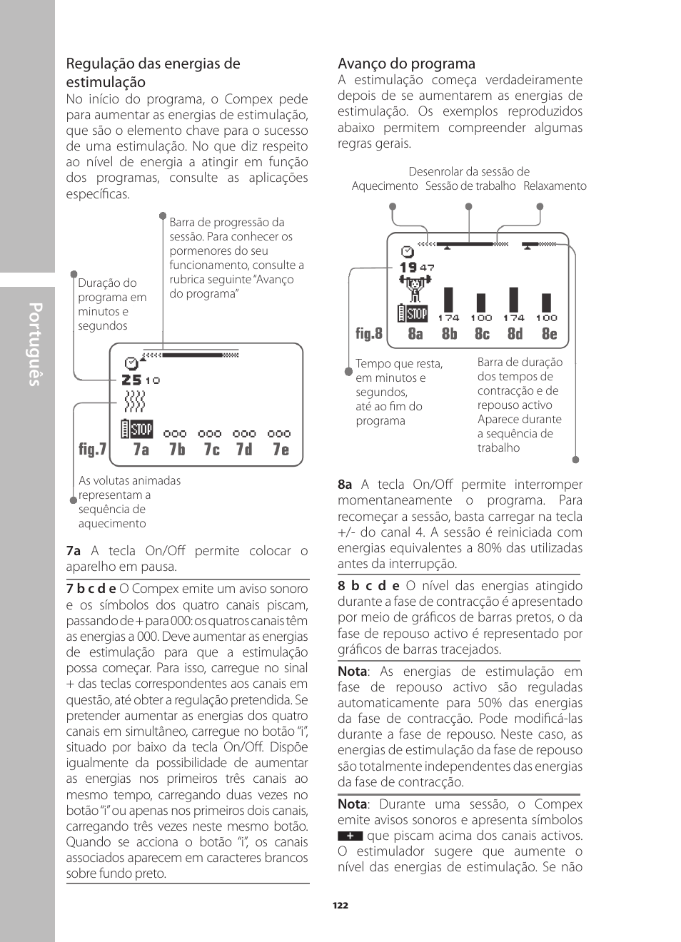 Por tuguês | Compex Runner User Manual | Page 124 / 139