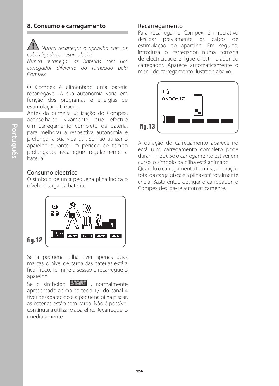 Por tuguês | Compex Runner User Manual | Page 126 / 139