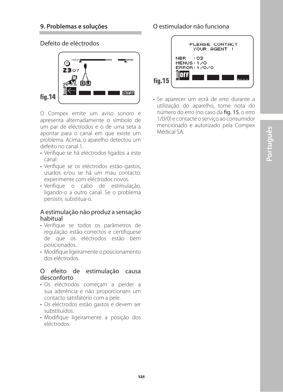 Por tuguês | Compex Runner User Manual | Page 127 / 139