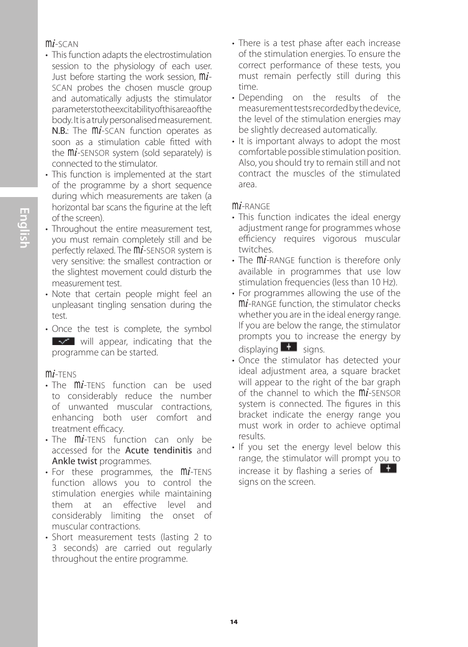 English | Compex Runner User Manual | Page 16 / 139