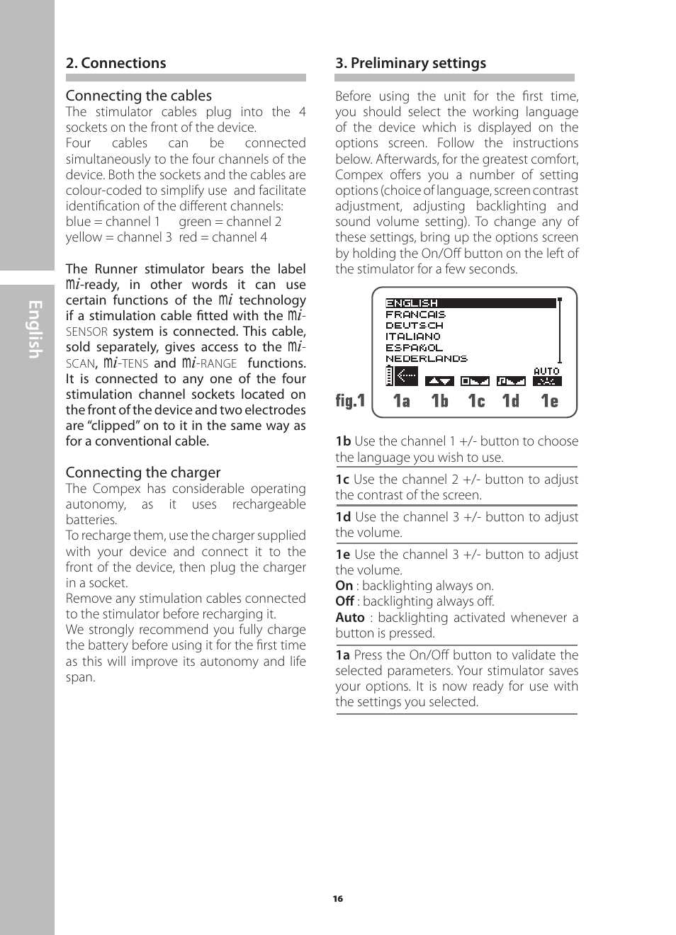 English | Compex Runner User Manual | Page 18 / 139