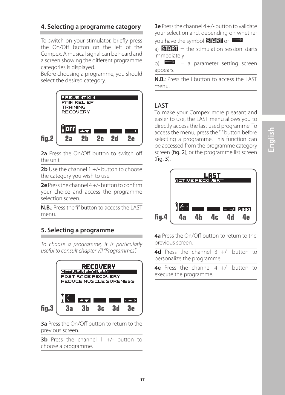 English | Compex Runner User Manual | Page 19 / 139