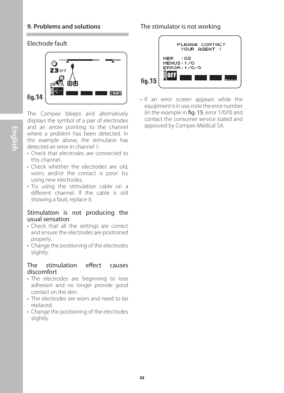 English | Compex Runner User Manual | Page 24 / 139