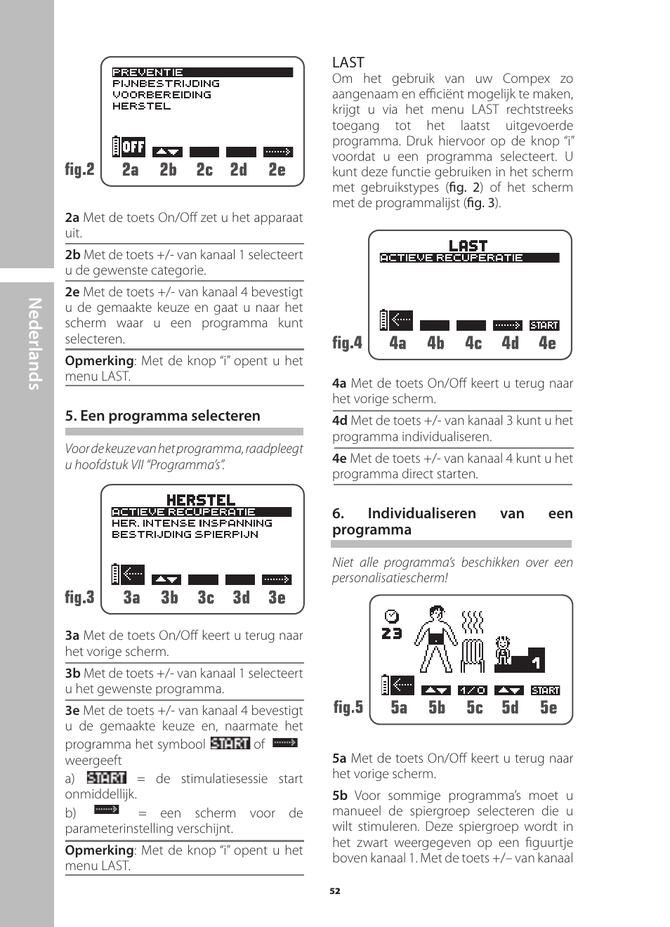 N ederlands | Compex Runner User Manual | Page 54 / 139