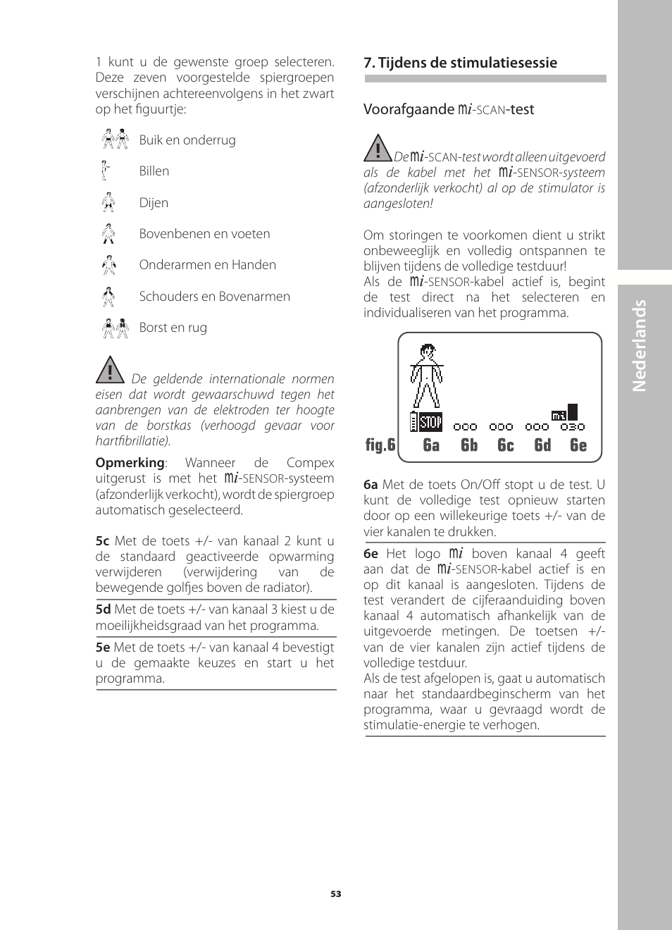 N ederlands | Compex Runner User Manual | Page 55 / 139
