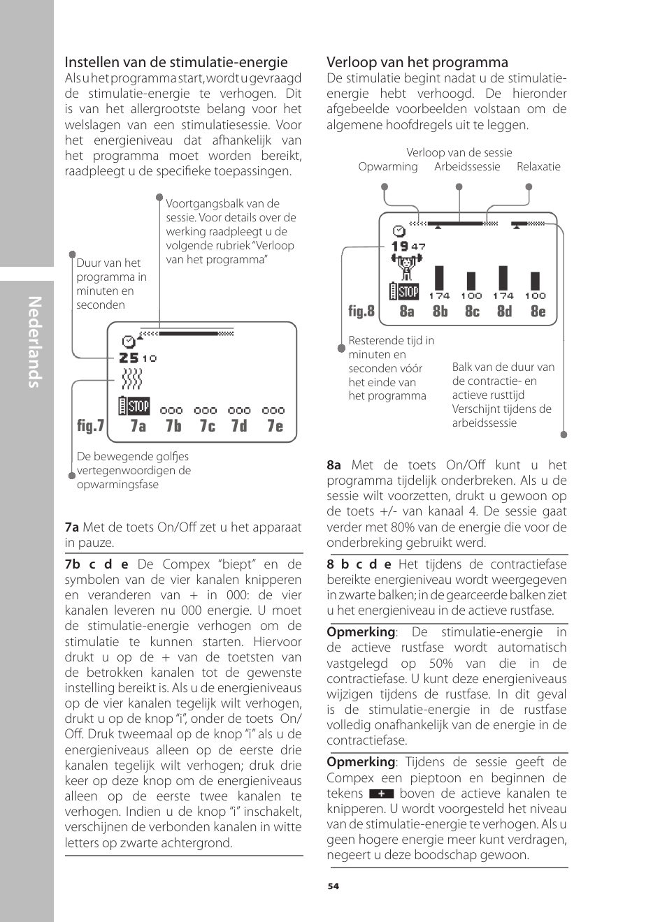 N ederlands | Compex Runner User Manual | Page 56 / 139