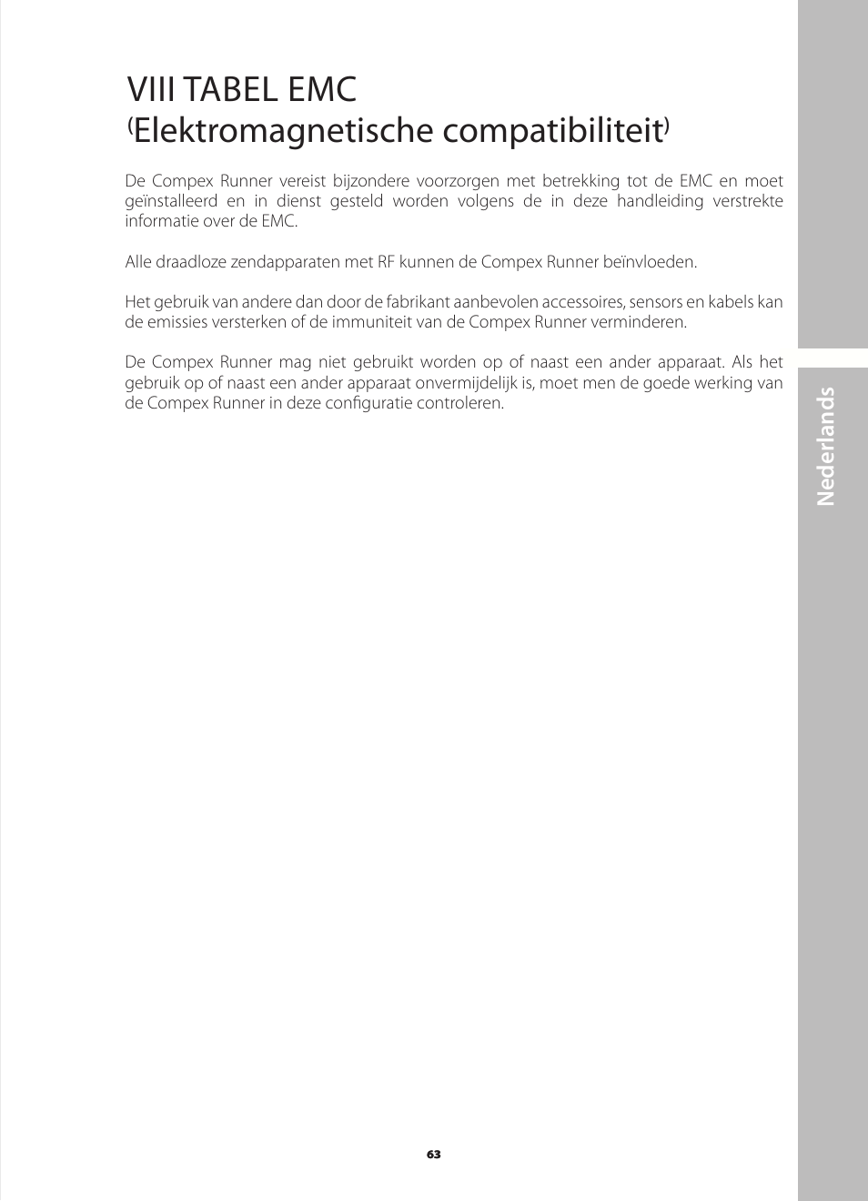 Compex Runner User Manual | Page 65 / 139