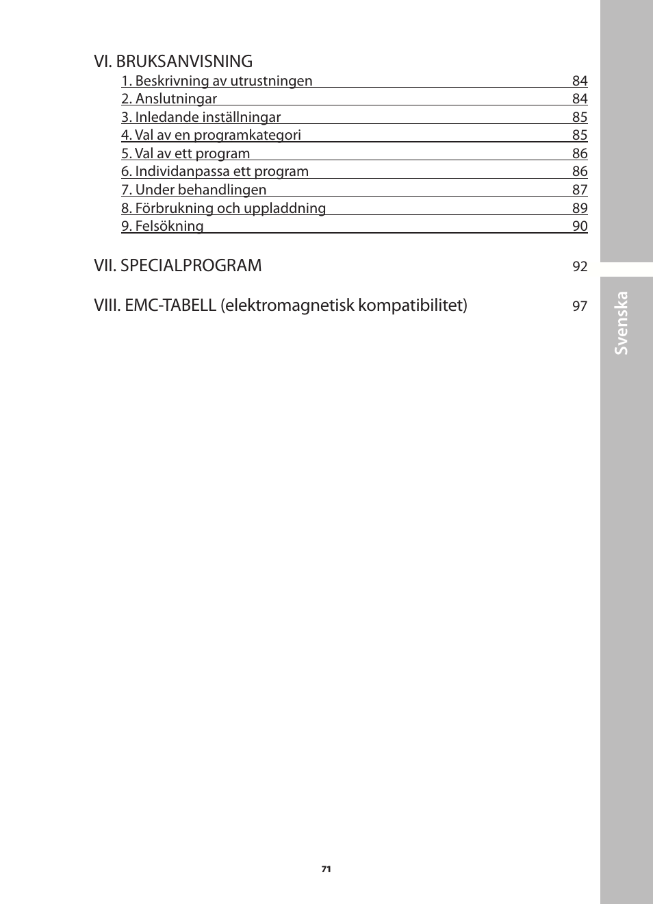 Compex Runner User Manual | Page 73 / 139