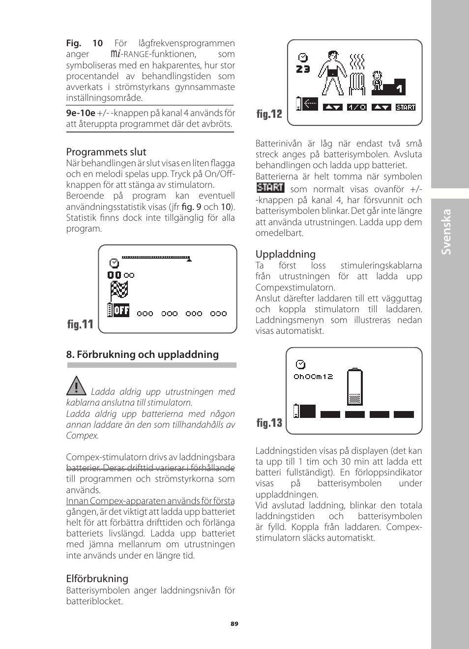 Sv ensk a | Compex Runner User Manual | Page 91 / 139