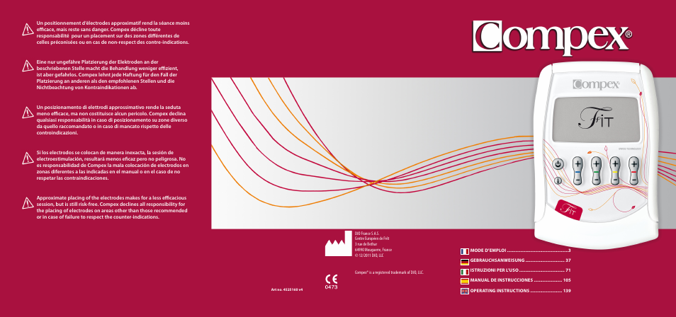 Compex FIT User Manual | 172 pages