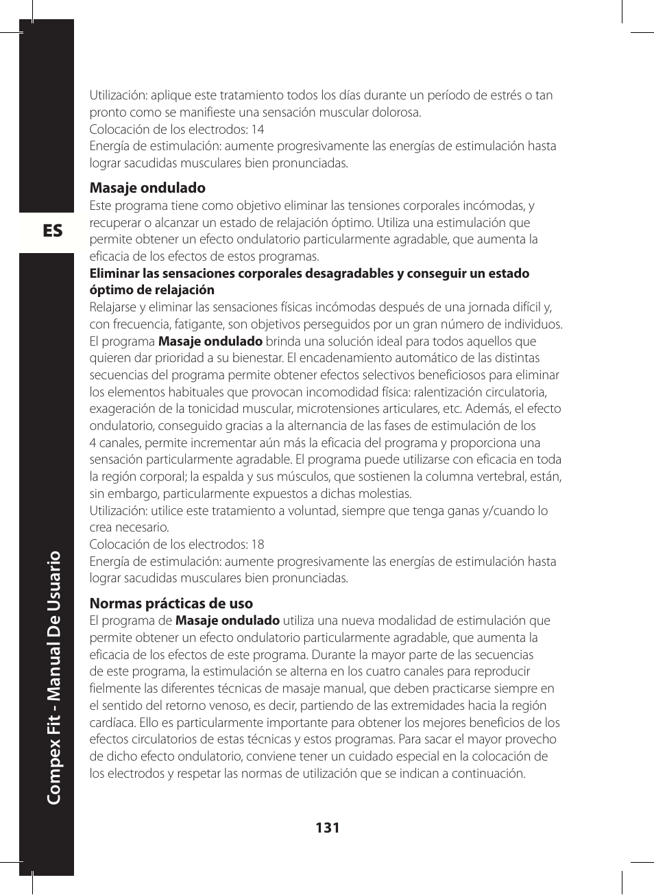 Compex FIT User Manual | Page 131 / 172
