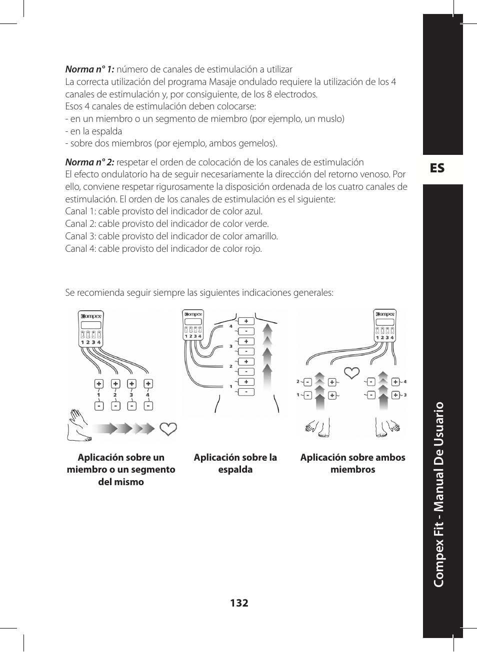 Es c ompe x f it - m anual de u suario | Compex FIT User Manual | Page 132 / 172