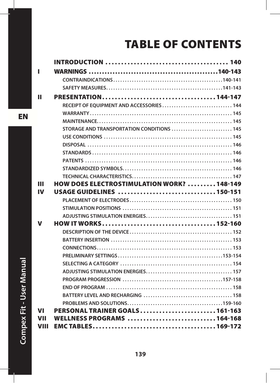 Compex FIT User Manual | Page 139 / 172