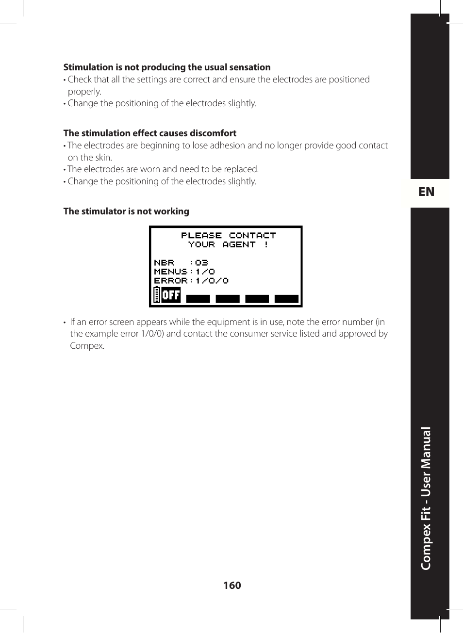 Compex FIT User Manual | Page 160 / 172