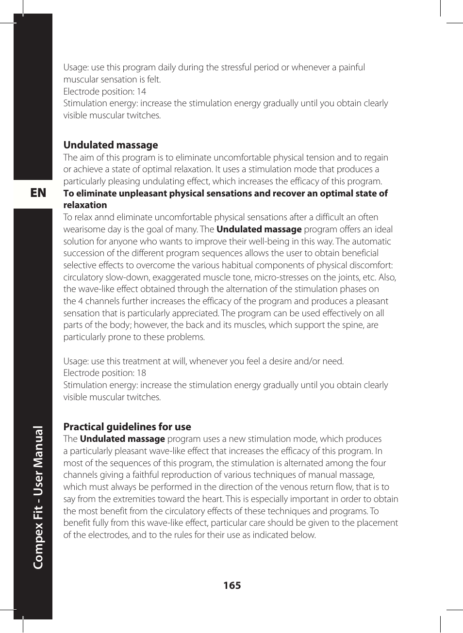 Compex FIT User Manual | Page 165 / 172