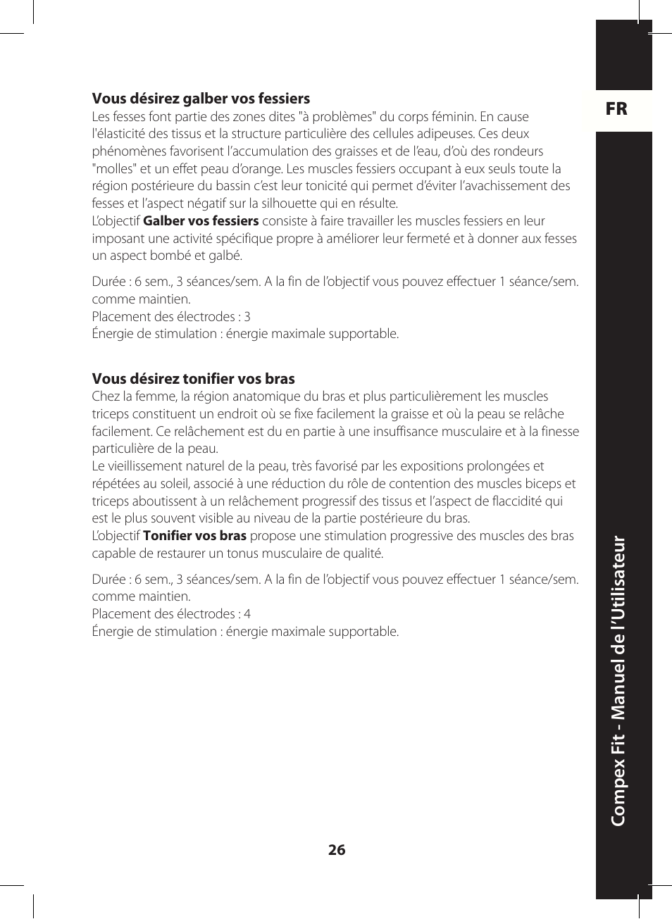 Compex FIT User Manual | Page 26 / 172