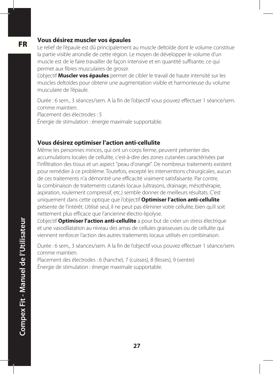 Compex FIT User Manual | Page 27 / 172