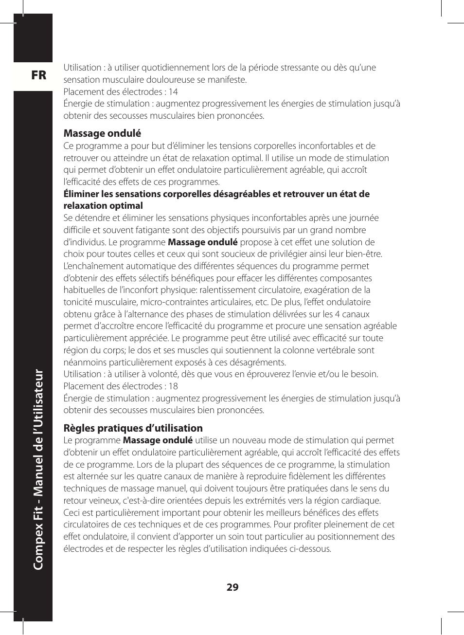 Compex FIT User Manual | Page 29 / 172