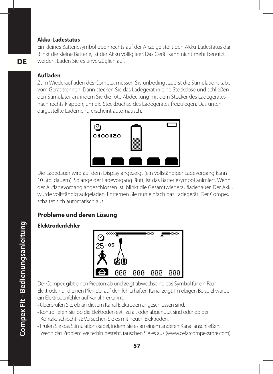 Compex FIT User Manual | Page 57 / 172