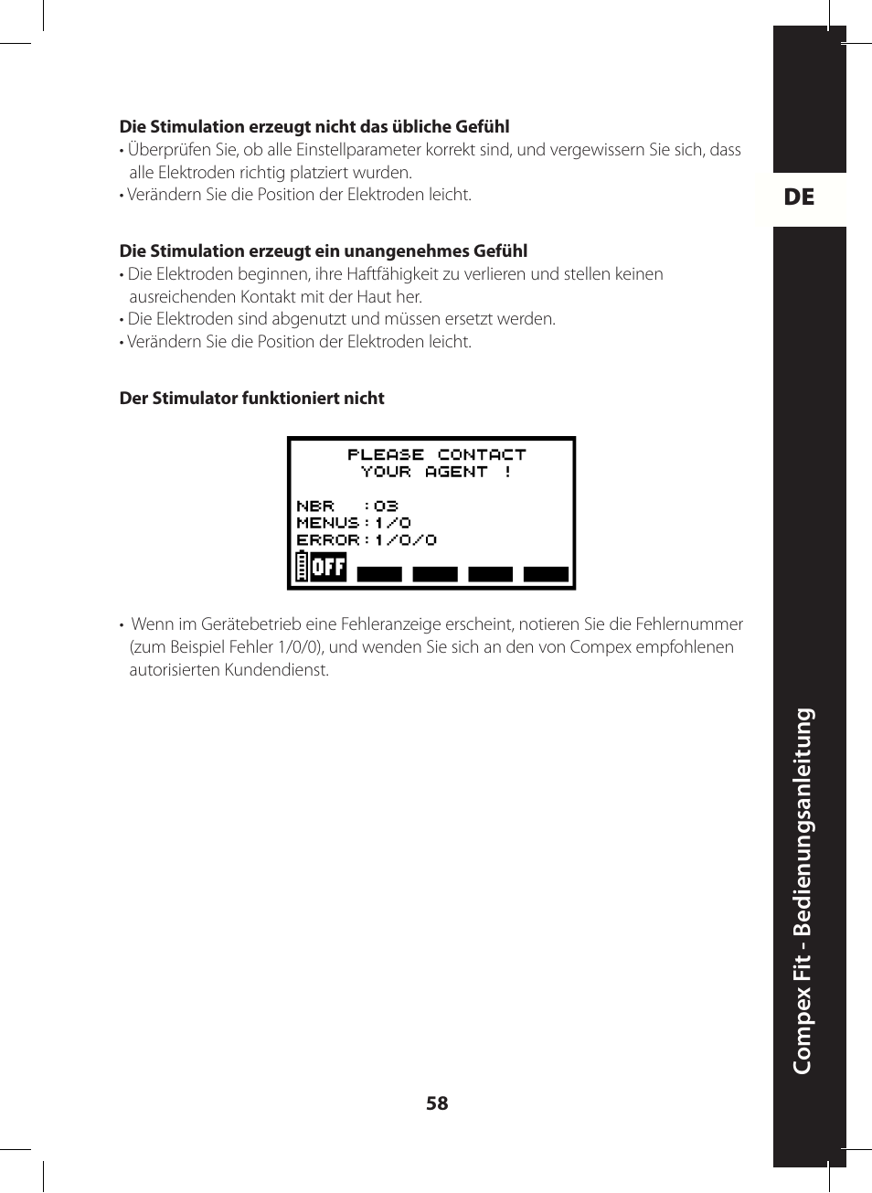 Compex FIT User Manual | Page 58 / 172