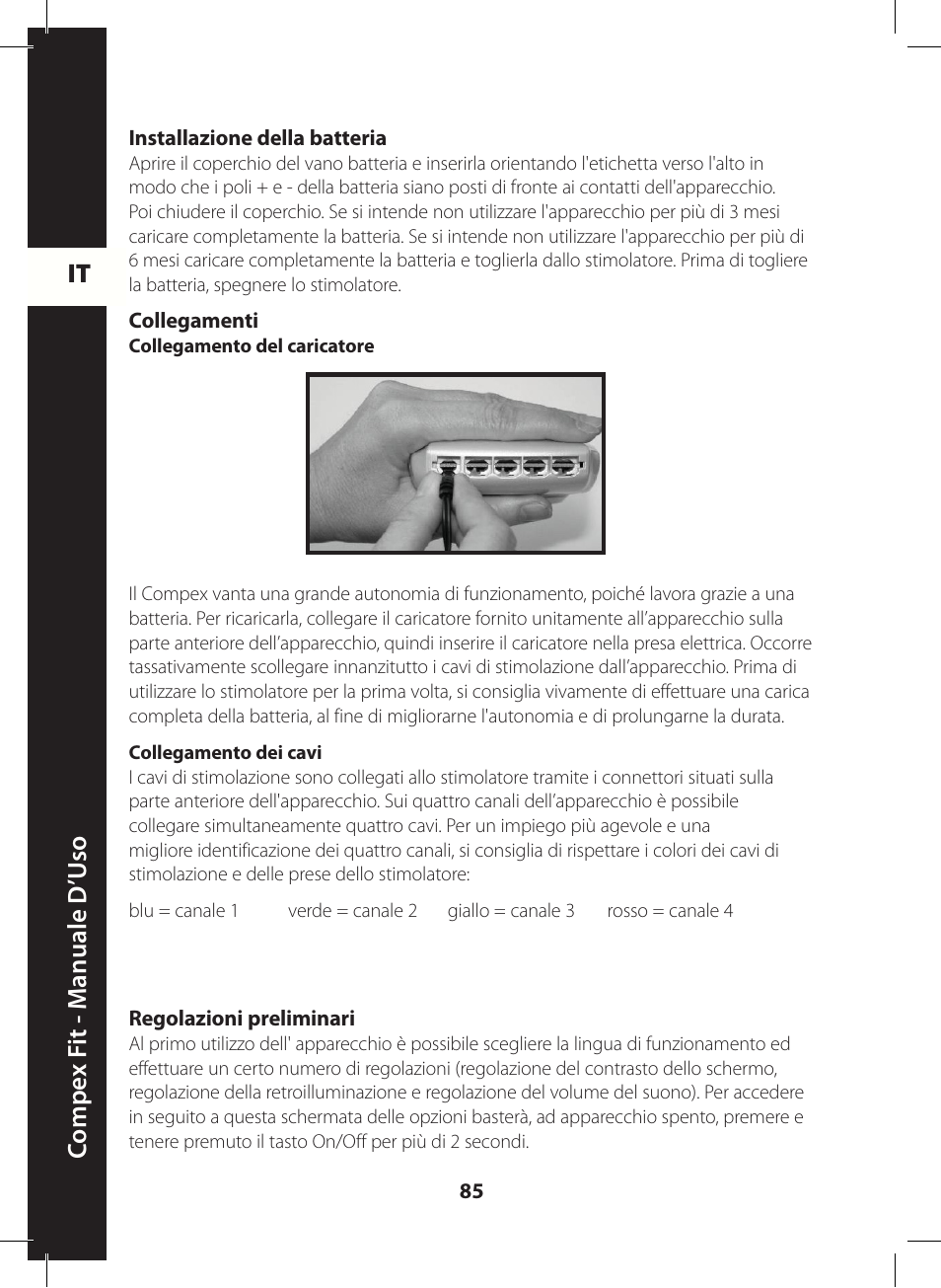 Compex FIT User Manual | Page 85 / 172