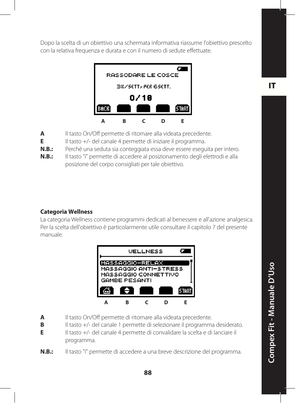 It c ompe x f it - m anuale d ’u so | Compex FIT User Manual | Page 88 / 172
