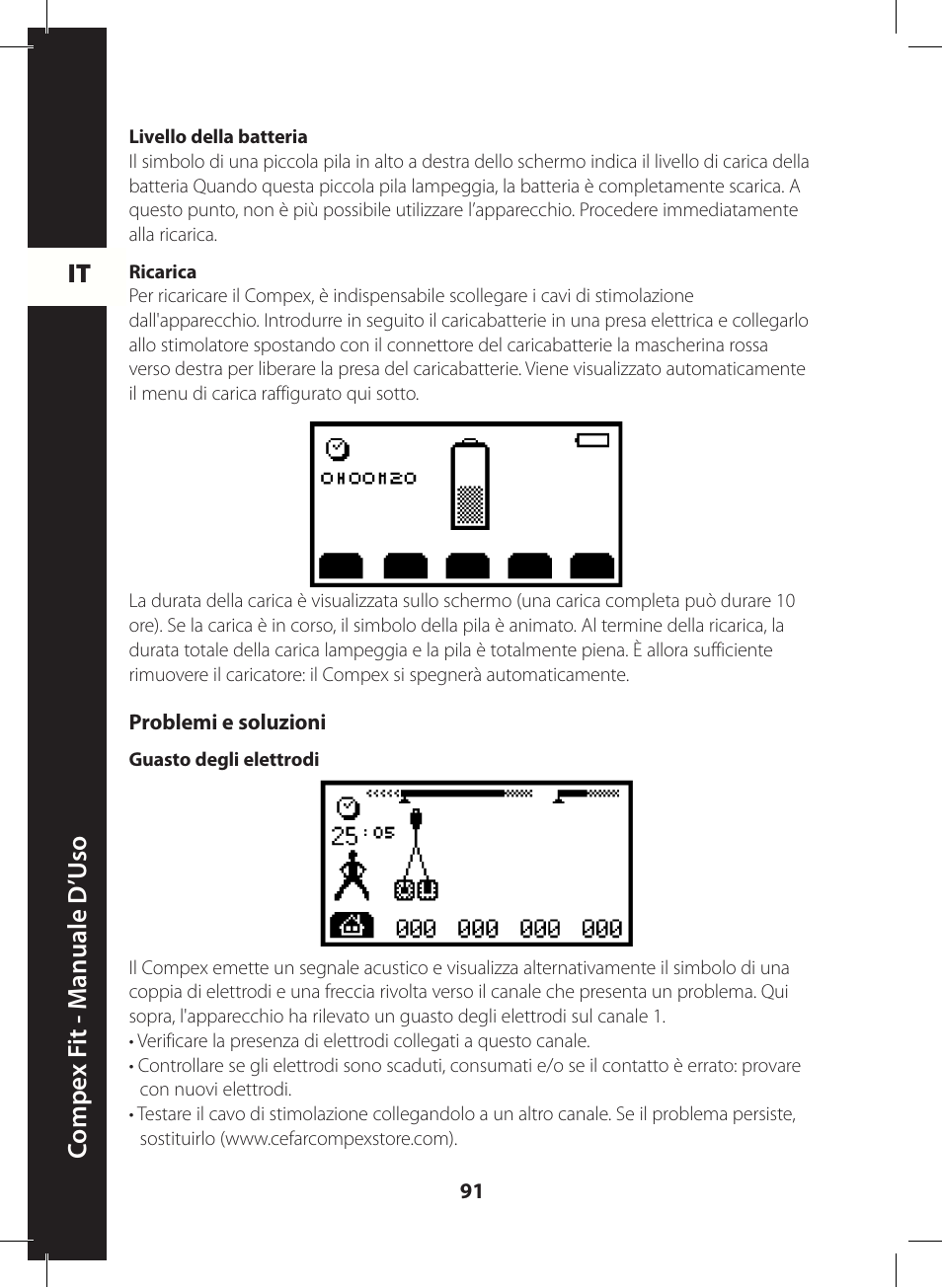 Compex FIT User Manual | Page 91 / 172