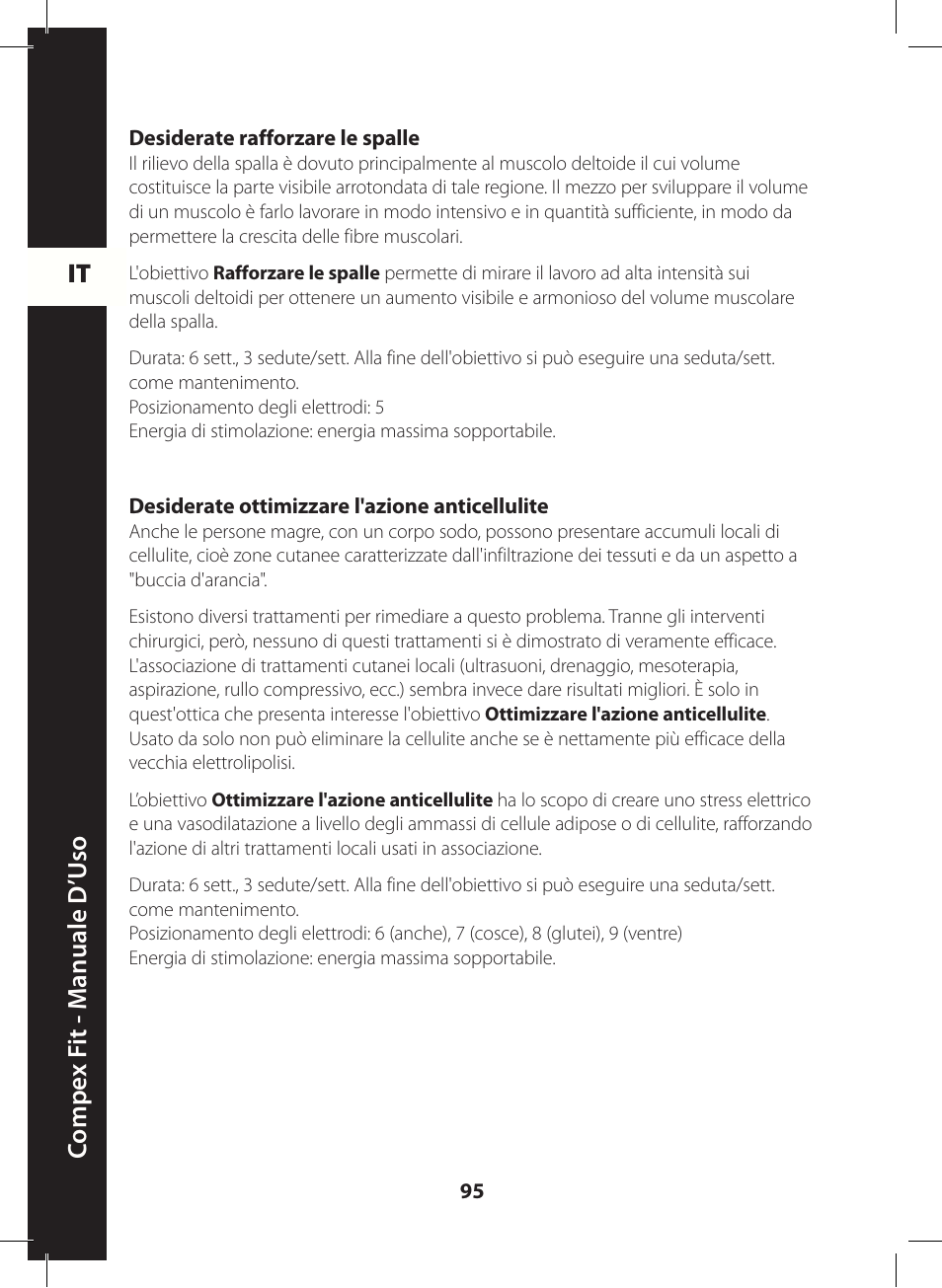 Compex FIT User Manual | Page 95 / 172