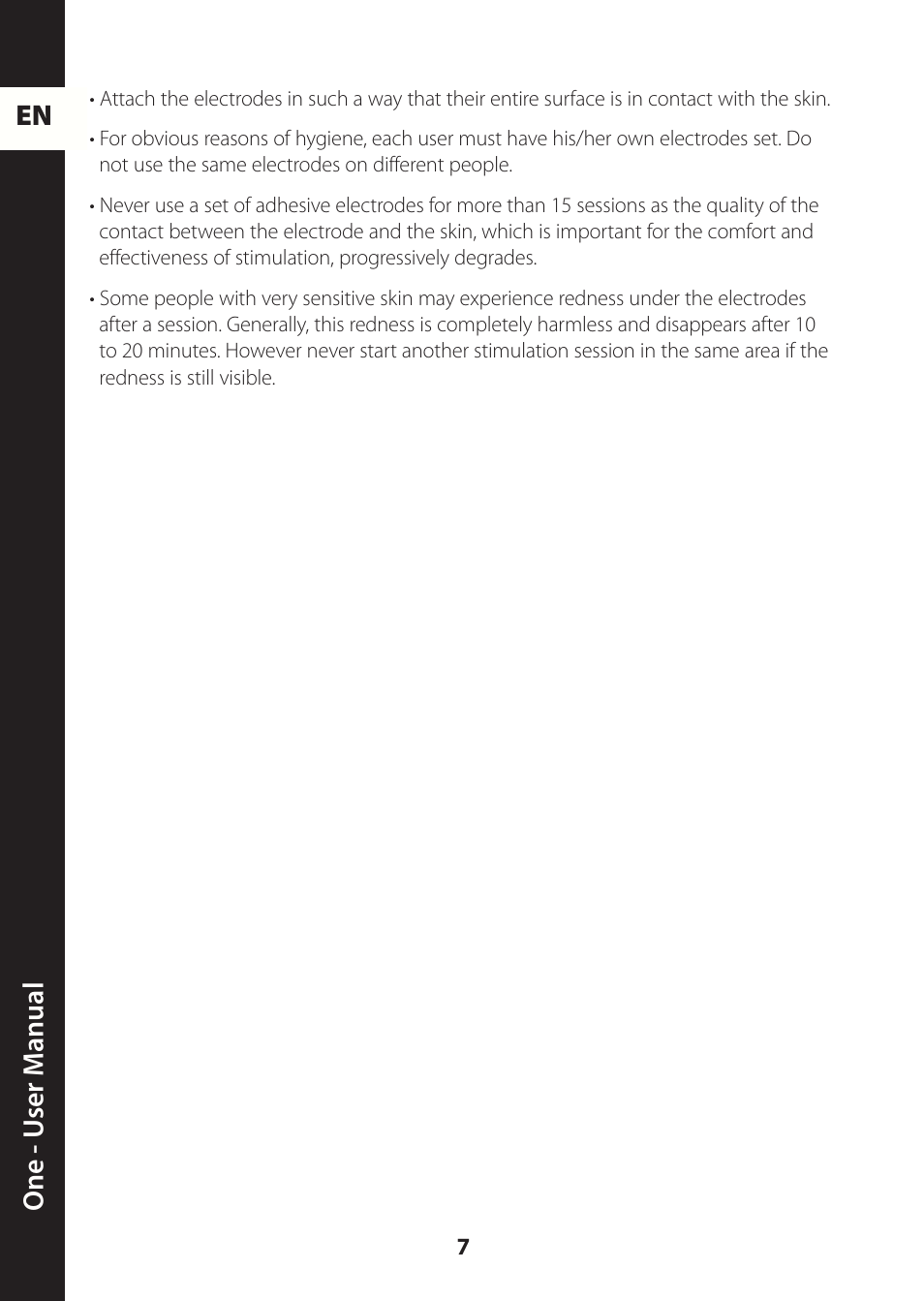 En one - u ser m anual | Compex ONE User Manual | Page 10 / 256