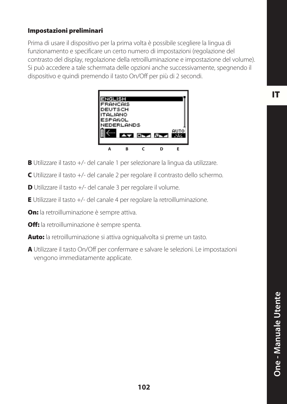 It one - m anuale ut en te | Compex ONE User Manual | Page 105 / 256