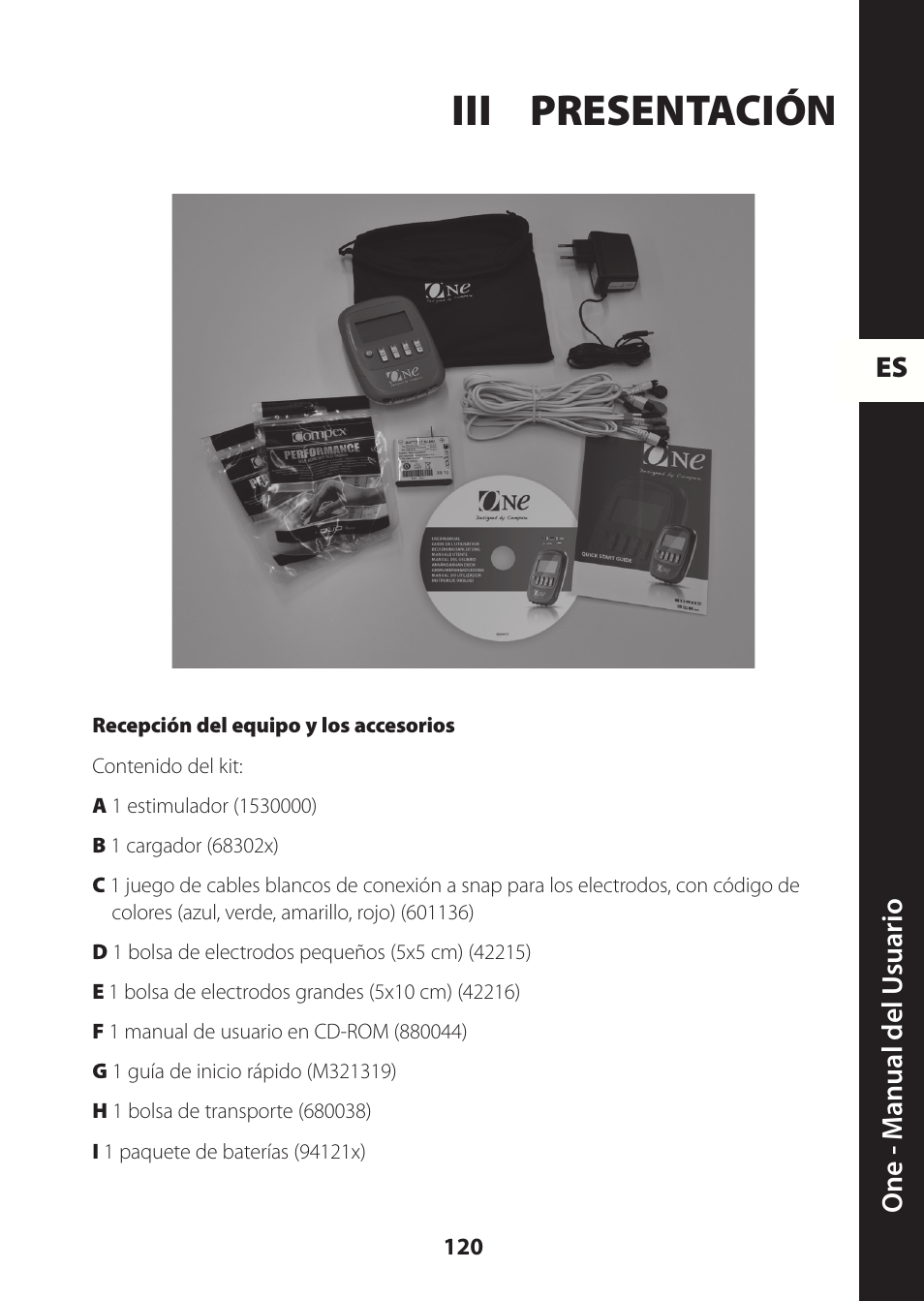 Iii presentación | Compex ONE User Manual | Page 123 / 256