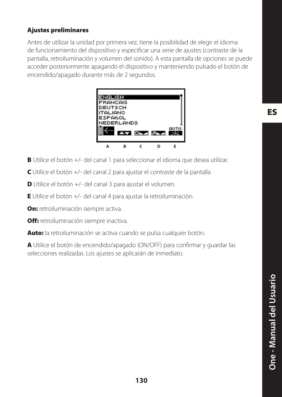 Es one - m anual del u suario | Compex ONE User Manual | Page 133 / 256