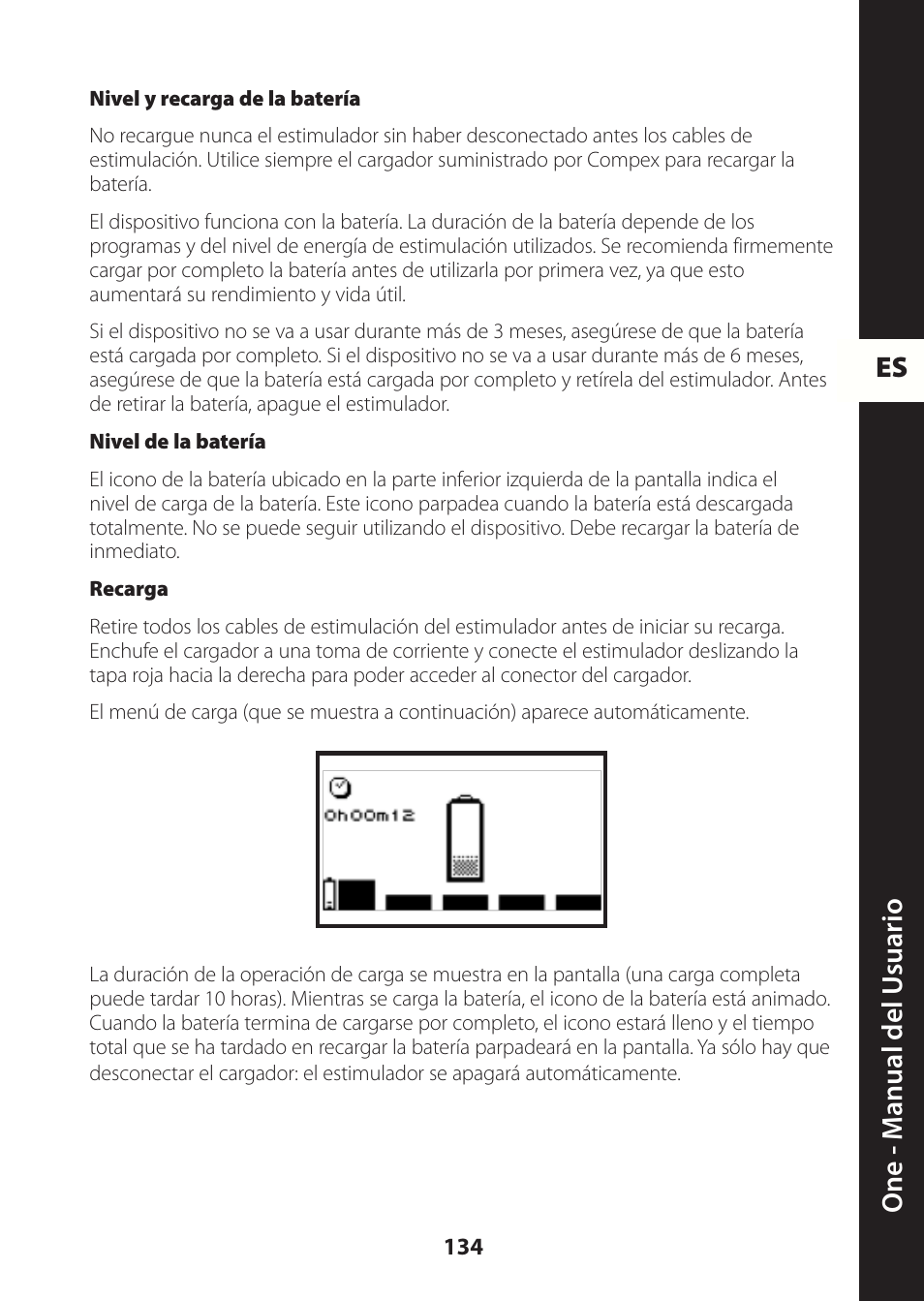 Es one - m anual del u suario | Compex ONE User Manual | Page 137 / 256