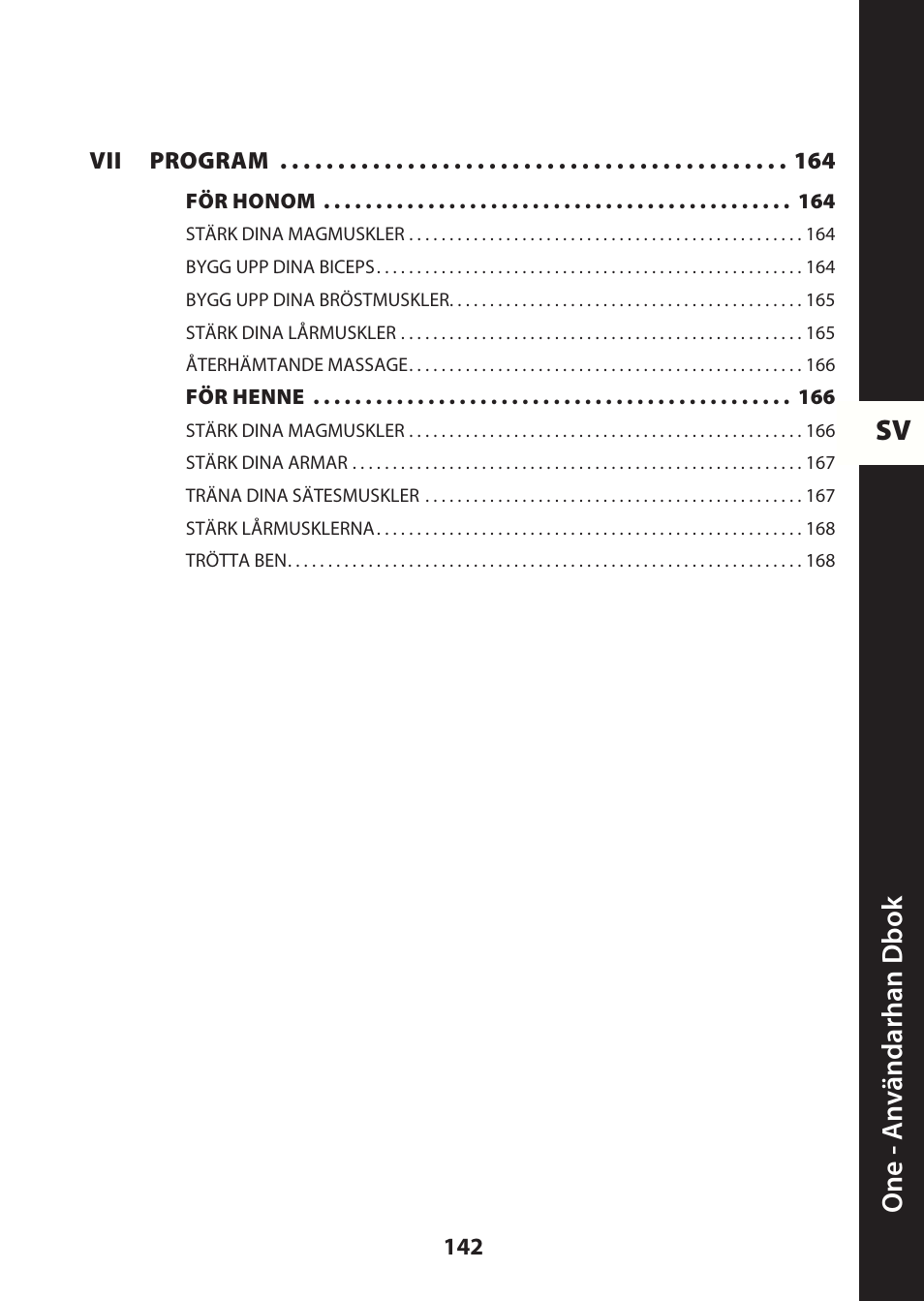 Sv one - a nv ändarhan dbok | Compex ONE User Manual | Page 145 / 256