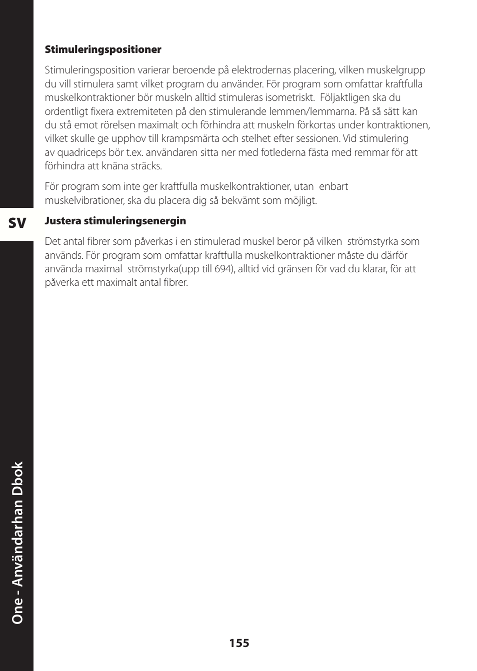 Compex ONE User Manual | Page 158 / 256