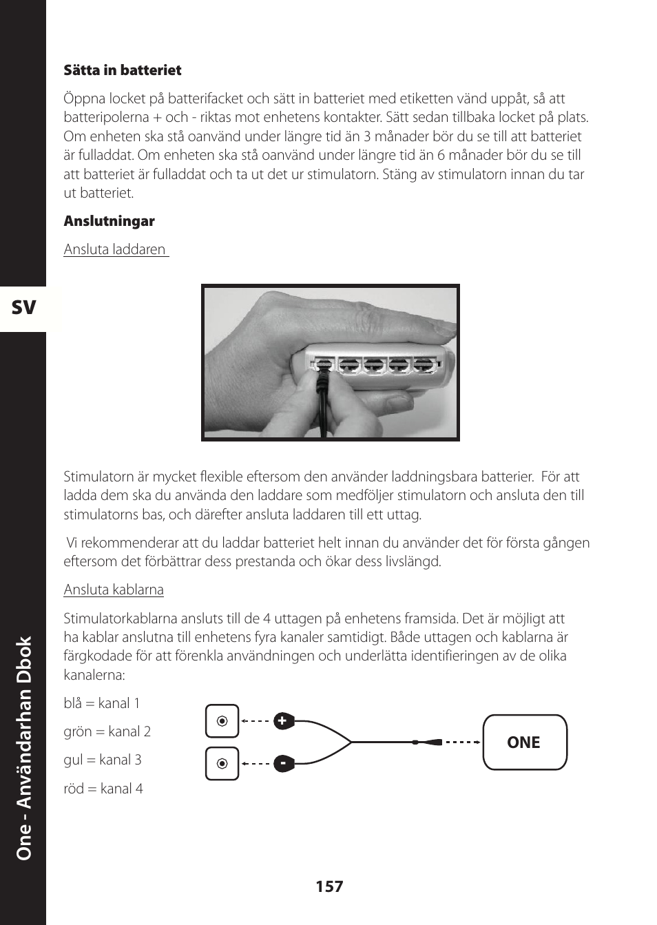Sv one - a nv ändarhan dbok | Compex ONE User Manual | Page 160 / 256