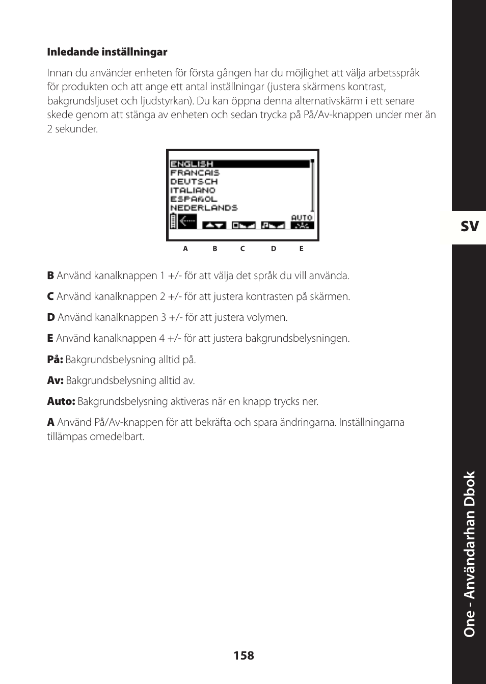 Sv one - a nv ändarhan dbok | Compex ONE User Manual | Page 161 / 256